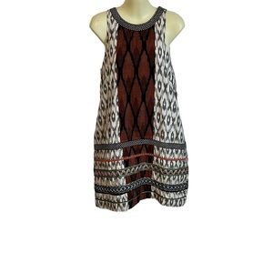 NWT Nicole Miller Artelier Safari Beaded Dress Women's size 6